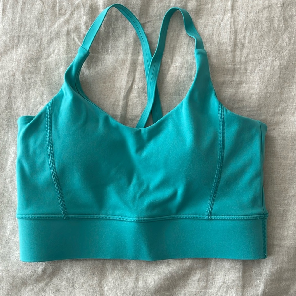 NWOT Never been worn 1st Phorm Teal Sports Bra Size Small